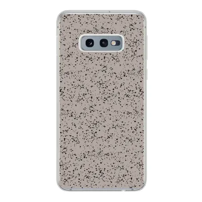 Produktbild von MuchoWow® Handyhülle Schutzhülle Hülle für Samsung Galaxy S10e Polka dots - Schwarz - Grau Silikon Softcase Handy Hülle - Handy