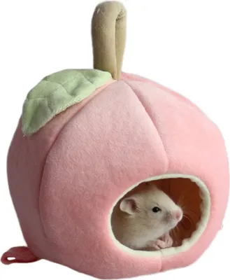 Produktbild von neu Apfel Haustier Käfige Hütten Höhlen Hängematte Spielzeug für Kleintiere Eichhörnchen Chinchilla Meerschweinchen Ratte Mäuse Hamster Hase Kanichen