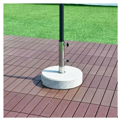 Produktbild von Sonnenschirmständer Granitsockel mit Edelstahlrohr für Schirmstöcke Ø25/32/38/49mm