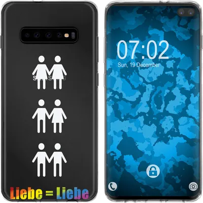 Produktbild von PhoneNatic Case kompatibel mit Samsung Galaxy S10 Plus Silikon-Hülle pride M1