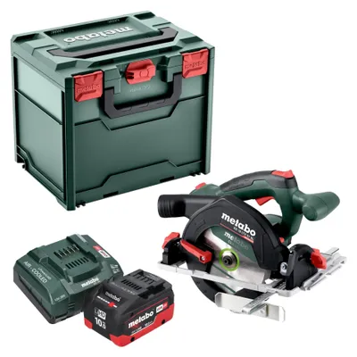 Produktbild von Metabo KS 18 LTX 57 BL Akku Handkreissäge 18 V 57 mm + 1x LiHD Akku 10,0 Ah + Ladegerät + Metabox