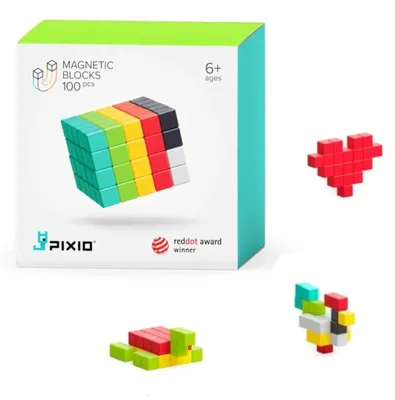 Image de Jeu de démarrage de jouets magnétiques Pixio 100 pièces