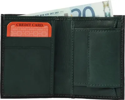 Produktbild von Excellanc Mini Geldbörse aus Echtleder. Format 10 x 7 cm.