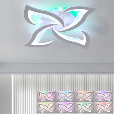 Obrázok produktu pre Stmievateľná LED stropná lampa s RGB a diaľkovým ovládaním