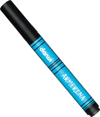 Obrázek produktu pro ARMERINA fixy na porcelán bez vypalování - Černá 6 ml