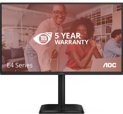 Zdjęcie produktu dla AOC 27E4U, 68,6 cm (27"), 1920 x 1080 px, Full HD, LED, 4 ms, Czarny