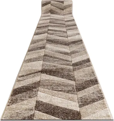 Produktbild von Läufer FEEL 5673/15055 FISCHGRÄTENMUSTER beige / braun / creme 80 cm beige 80x110 cm