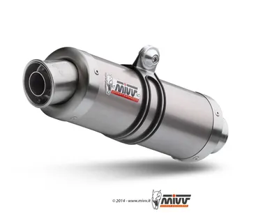 Image de Mivv SPORT Silencieux SUONO SLIP-ON Caps en acier inoxydable pour KAWASAKI Z 750 BJ 2007 > 2014