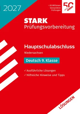 Produktbild von STARK Lösungen zu Deutsch 9. Klasse - Hauptschulabschluss 2027 Niedersachsen - Prüfungsvorbereitung