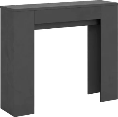 Zdjęcie produktu dla ITAMOBY - Konsola rozkładana 90x25/181 cm Slick Antracytowy efekt stucco