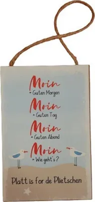 Produktbild von Schild Moin Moin Moin Moin