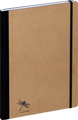 Produktbild von Notizbuch A4 Pur 96 Blatt kariert natur Packung mit 6 Stück