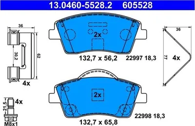Immagine prodotto di Pastiglie Freno Volvo Anteriori Xc40 1,5-2,0 17-