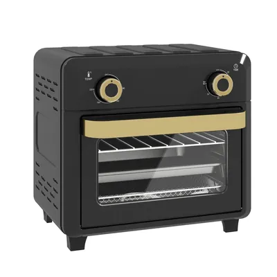 Produktbild von Minibackofen mit Umluft und Timer 10L Heißluftfritteuse Multifunktionsofen Airfryer Schwarz