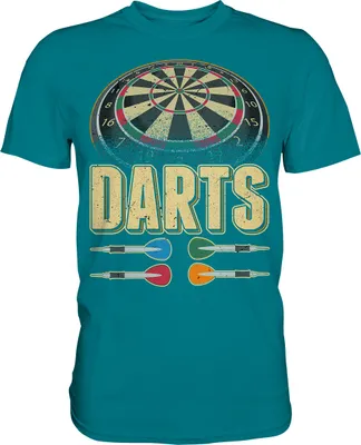 Produktbild von Dartpfeil Dartscheibe 180 Darts T-Shirt – Diva Blue / XL