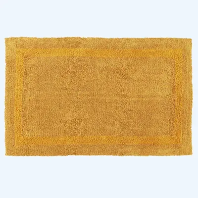 Produktbild von HOMESCAPES XXL-Badematte senfgelb 70x120 cm aus 100% Baumwolle