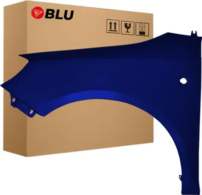 Immagine prodotto di BLU Parafango compatibile con Skoda Fabia II (5J) | Roomster LF5A Sinistra Blau PacificBlau | 2007-2015 | Anteriore | Verniciato | Pronto per il montaggio | Zincato