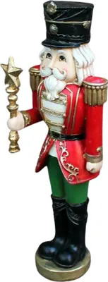 Produktbild von Dekofigur Nussknacker rot H20cm