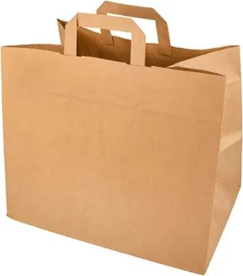 Zdjęcie produktu dla PAPSTAR  86449 PAPSTAR Papier-Tragetasche, 320 x 170 x 270 mm, braun