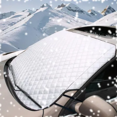 Productafbeelding van Voorruitafdekking, winterhoes, opvouwbare autohoes, ultra dikke ijsbeschermingsfolie