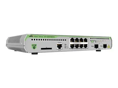 Image de Allied Telesis CentreCOM AT-GS970M/10 - Commutateur - L3 - géré - 8 x 10/100/1000 + 2 x SFP (mini-GBIC) (Uplink) - Desktop