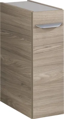 Produktbild von FACKELMANN Unterschrank LUXOR / Badschrank mit Soft-Close-System / Maße (B x H x T): ca. 20 x 60,5 x 45 cm / Schrank fürs Bad mit 1 Tür / Türanschlag links / Korpus: Braun hell / Front: Braun hell