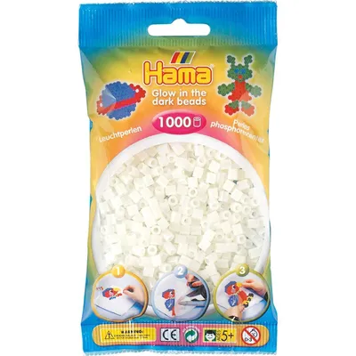 Produktbild von 1.000 Stück HAMA Perlen Leuchtgrün