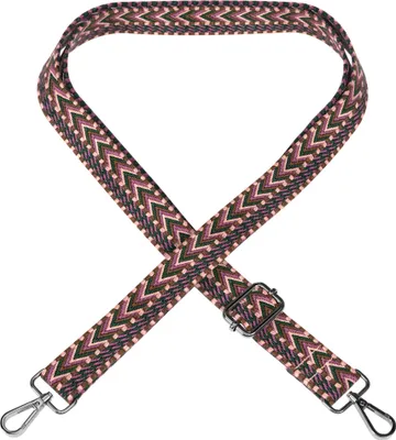 Produktbild von EAZY CASE - Verstellbarer Taschengurt, Ersatz Schultergurt für Handtaschen, Umhängeband mit Karabiner in Silber, breiter Taschenriemen für Taschen, DIY Taschenband in Lila