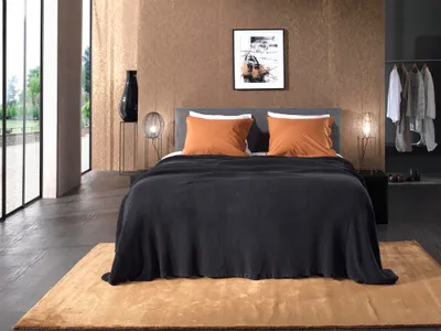 Produktbild von ICA Plaid 140X200 Phantom Black