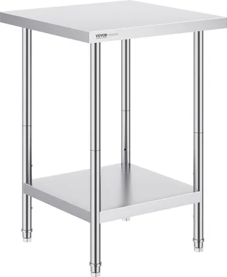 Zdjęcie produktu dla Stół przygotowawczy ze stali nierdzewnej Stół roboczy 610x610mm Komercyjny stół kuchenny