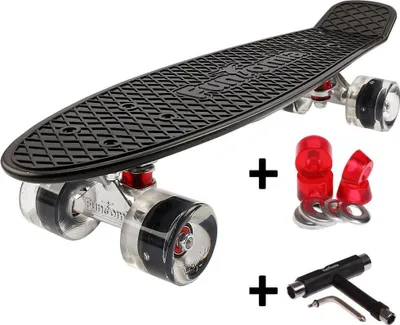Produktbild von Farbe Schwarz - FunTomia® Mini-Board mit LED Rollen inkl. T-Tool 2112F