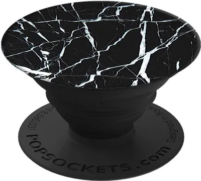 Produktbild von PopSockets | PopGrip Ausziehbarer Griff für Smartphones Fingerhalter Black Marble