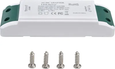 Obrázok produktu pre LED ovládač 24 V DC 1,5 A 36 W LED napájacia jednotka konštantný prúd 24 V transformátor AC100-240 V
