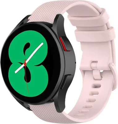 Produktbild von Strap-it Samsung Galaxy Watch 4 40mm Luxus-Silikonarmband (Rosa)