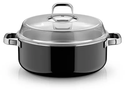Image de WMF Fusiontec Mineral Pro, Schmortopf mit Deckel, 28 cm, Black 3201114016 4000530759023