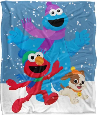 Produktbild von Sesame Street - Decke "Furry Friends", Schnee TV18918 (Einheitsgröße) (Bunt)