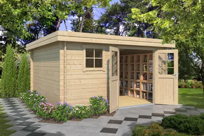 Produktbild von Fjordholz Gartenhaus Modell Linz 28 F