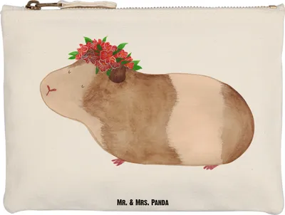 Produktbild von Mr. & Mrs. Panda Kulturbeutel Meerschweinchen Weisheit Grösse XL Große - Weiß - Geschenk, Wunderland, Federtasche, Schlampermäppchen, aufbewahrungstasche, Lustige Sprüche
