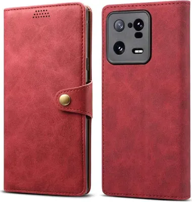 Obrázek produktu pro Lenuo Leather flipové pouzdro Xiaomi 13 Pro červená