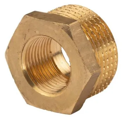 Produktbild von Messing Gewinde-Fitting Reduzierung 3/4'AG (DN 20) - 3/8'IG (DN 10) - schwere Ausführung