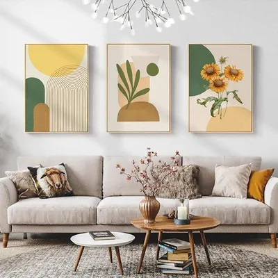 Obrázok produktu pre Sada dekoratívnych plagátov – 3 boho obrazy na stenu, 30 x 40 cm