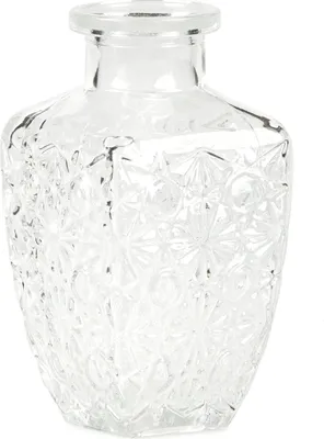 Image de Vase en verre vintage carré 6,5 x 12,5 cm - taille unique