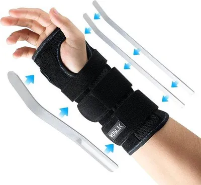 Produktbild von Trainingspolsbandage mit Metallstabilisator - Tag und Nacht für Krafttraining - Gewichtheben - für Männer und Frauen