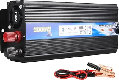 Zdjęcie produktu dla Inwerter, moc wyjściowa 2000 W, porty ładowania USB, od 12 V do 220 V, 2000 W