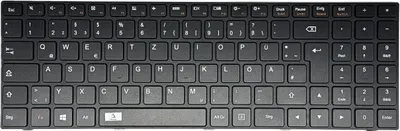 Obrázok produktu pre GERMAN - Čierna klávesnica Klávesnica kompatibilná s Lenovo Ideapad 100-15 100-15IBY