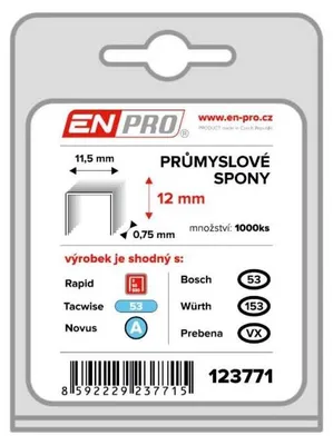 Immagine prodotto di Punti metallici PROFI, 530/12 mm, 1000 pezzi, ENPRO