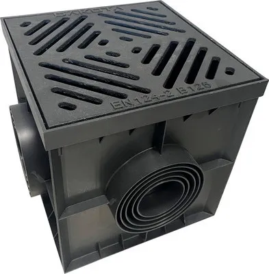 Produktbild von Hofsinkkasten mit Rost 300 mm x 300 mm x 300 mm