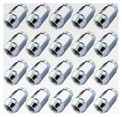 Produktbild von 20 Radmuttern M14x2,0 verzinkt SW19 Kegelbund kompatibel mit Transit F-150 F-350