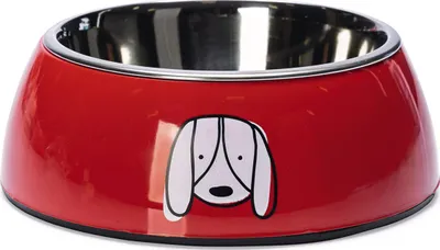 Image de Gamelle pour chien Karlie Jairo rouge, capacité : 480 ml