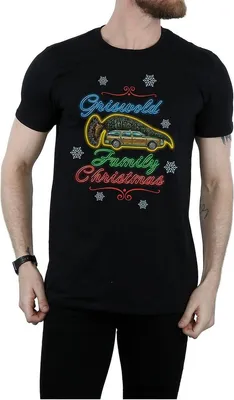 Obrázok produktu pre National Lampoon's Christmas Vacation - tričko "Griswold Family" pre mužov BI1666 (L) (Black)